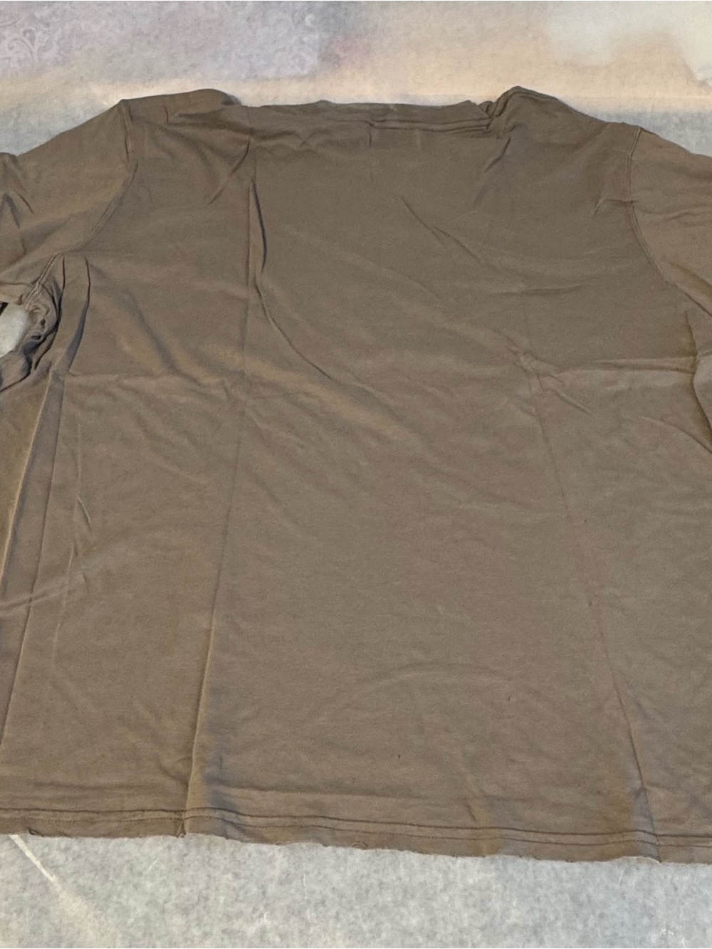 Juicy Couture Typewriter Graphic Tee XXL Brown Distressed Print Shirt - Picture 3 of 3